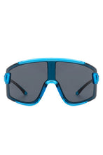 Load image into Gallery viewer, Oversize Sporty Square Chunky Shield Sunglasses
