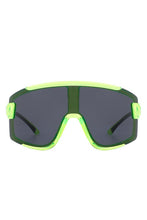 Load image into Gallery viewer, Oversize Sporty Square Chunky Shield Sunglasses
