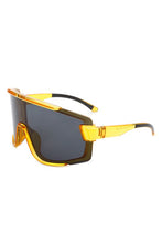 Load image into Gallery viewer, Oversize Sporty Square Chunky Shield Sunglasses
