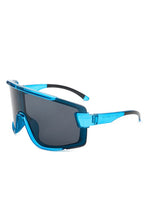 Load image into Gallery viewer, Oversize Sporty Square Chunky Shield Sunglasses
