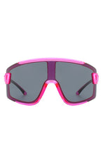 Load image into Gallery viewer, Oversize Sporty Square Chunky Shield Sunglasses
