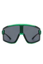 Load image into Gallery viewer, Oversize Sporty Square Chunky Shield Sunglasses
