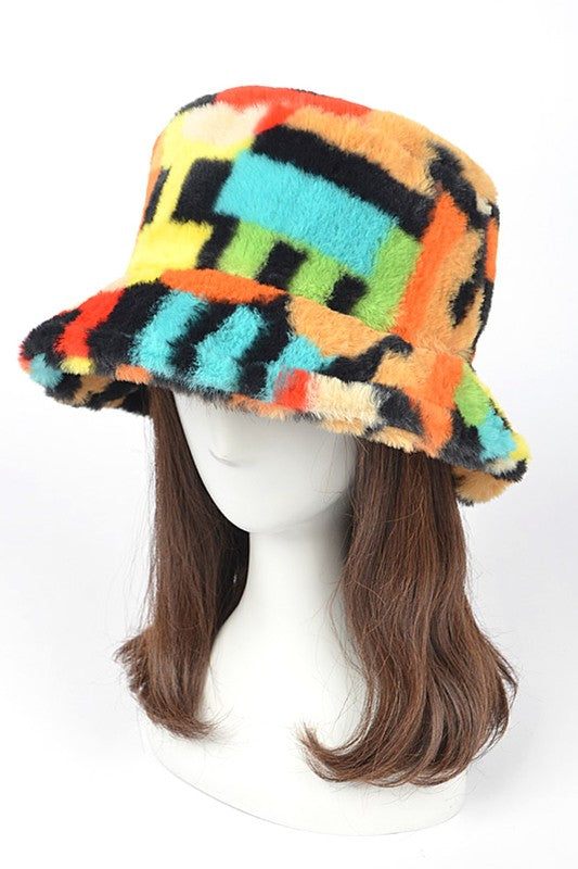 Plushy Faux Fur Bucket Hat