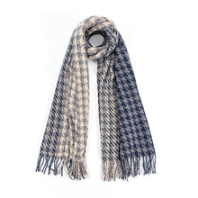 Load image into Gallery viewer, HOUNDSTOOTH TWO TONED FASHION SCARF
